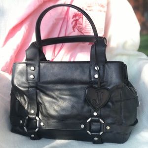 Vintage Black Leather Juicy Couture Handbag